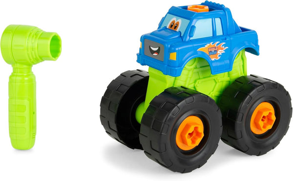 Build-A-Buddy Monster Truck Toy - 2-in-1 Building Toys for Take Apart Play
