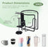 2 Pcs Desk Cup Holders, Anti-Spill Clamp-on Drink Mounts for Table, Adjustable Coffee Bottle Racks for Desks, Tables
