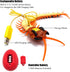 Tipmant Large Size Simulation RC Centipede Scolopendra Remote Control Vehicle - Electric Prank Toy for Kids