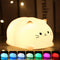 Tremdwoto Cat Night Light for Kids,Cute Colorful Night Light Baby Girl Squishy