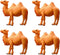 STOBOK Miniature Camel Models - Pack of 4 Camel Figurine Animal Desktop Ornaments