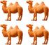 STOBOK Miniature Camel Models - Pack of 4 Camel Figurine Animal Desktop Ornaments