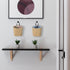 CM Mini Hanging Basket, Small Storage Bag Decor Bin for Wall & Door, Foldable Basket Bin, 2 Pcs