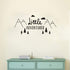 Tribal Mountain Adventure Wall Sticker - Removable Art Decal for Kids Room, Nursery, or Bedroom - Travel Mural QQ198