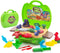 Dinosaur Color Dough Toys, 37 PCS Dino Theme Color Tools and Molds Accessories for Boys Girls Christmas Party Gift