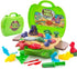 Dinosaur Color Dough Toys, 37 PCS Dino Theme Color Tools and Molds Accessories for Boys Girls Christmas Party Gift