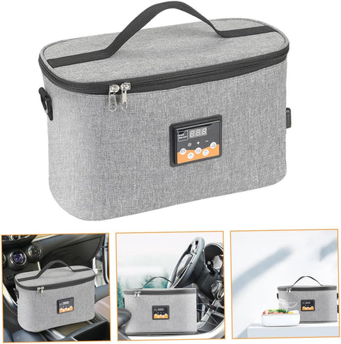 LIFKOME Dc12v Car Bottle Warmer Tote Bag for Travel Rechargeable Portable Bottle Warmer for Baby Milk