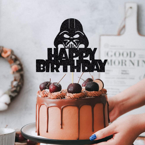 Anxdh Alien War Cake Topper Decoration for Children Birthday Party, Alien War Theme