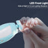 SCAIKTIG Trimmer 6 Baby Nail Electric, Low Noise Newborn Safe Nail Clipper Kit with Light and Replaceable Grinding