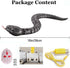 Remote Control Snake Toy - Realistic 16" RC Rattlesnake, USB Rechargeable Animal Prank Toy for Kids and Adults