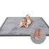 Baby Play Mat for Floor,1.3" Thick Memory Foam Tummy Time Mat,Soft Coral
