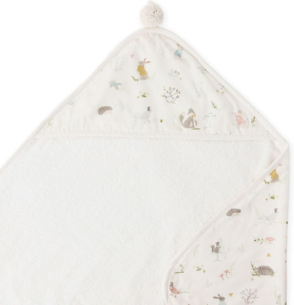 PEHR Hooded Towel, Forest Fable | Absorbent French Terry & Soft Brushed