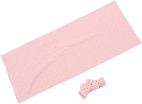 Levemolo Newborn Receiving Blanket Shock Wrap Swaddle Blankets for Boys Girls Pink