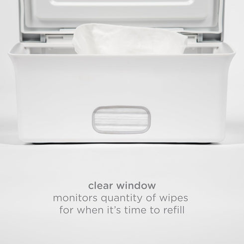 Ubbi Baby Wipes Dispenser, Baby Wipes Case, Baby Wipes Holder With Weighted Plate, Keeps Wipes Fresh And Non-Slip