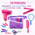 Set Set Beauty Hair Stylist - Boutique Beauty Salon Fashion Pretend Play for Girls with Toy Blow Dryer, Curler