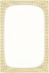 WELLDAY 52 28 Inches Yellow Gingham Crib Sheets for Boys and Girls, Fitted Baby Crib Sheets Soft and Breathable Mini