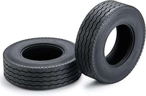 2PCS RC Rubber Tires 83.5mm Soft Rubber Mud Tyres for 1/14 Tamiya Truck Tractor Cargo RC Car