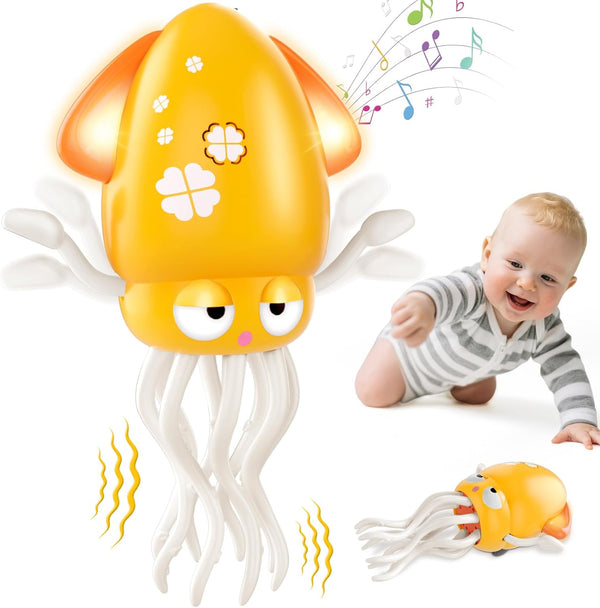 AOTIBO Baby Dancing Octopus Toy for 1 2 3 4 5 Year Old