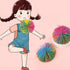 Estimable 16 PCS Sensory Fidget Stringy Balls, Multicolor Soft Rubber Bouncy Stress Balls, Pull Stretch Elastic Ball
