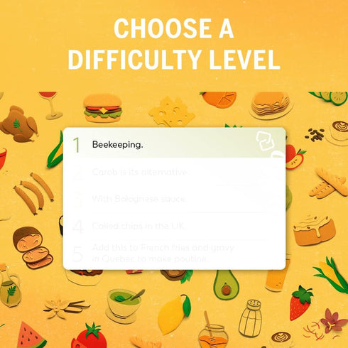 10+ 1 10 30 Linkto Food | Trivia Game for Teens and Adults | Ages | to Players | Minutes