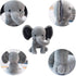 Stuffed Elephant Plush Toys 9 Inch (Gray)