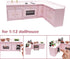 SXFSE Accessories,1:12 Set Dollhouse Decoration Dollhouse Miniature Furniture Wooden Kitchen Cabinet Freely Combined