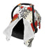CQMZJHU Red Poppies Baby Car Seat, Rain Shelter, Multifunctional Nursing Cover for Newborns,