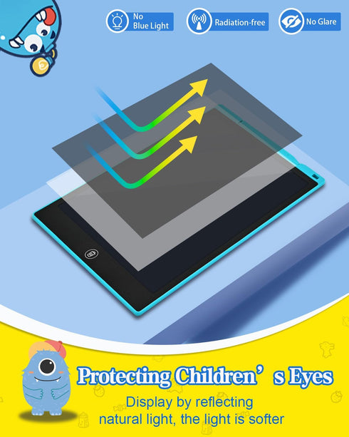 Toddler Kids Toys Gifts - 12 Inch LCD Writing Tablet Doodle Board Pad, Colorful Educational Drawing Tablets