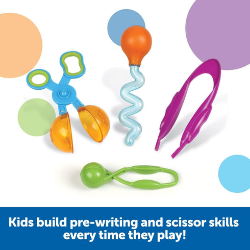 Learning Resources Helping Hands Fine Motor Tools Classroom Set, 24 Pieces, Ages 3+, Sensory Tools