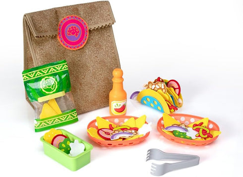 Fat Brain Toys Pretendables Nacho Set - Pretend Playset with Storage, Ages