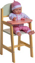 JC Toys Parfait Collection - Deluxe Wooden Doll Toy High Chair for Dolls and Stuffed Animals up to 20"