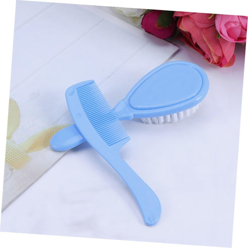 Set 6-Piece Sosoport Baby Hair Brush for Newborns Infant Comb and Massage Brush Kit Soft Silicone Baby Bath Supplies