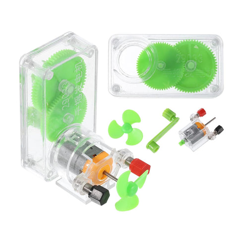 PATIKIL DIY Generator Motors Set, 4Pcs Mini Hand Cranked Power Generator Kit for Science Projects