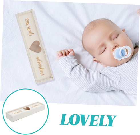 LIFKOME Wooden Pregnancy Test Kit Box Mom Gifts Unique Decorative Announcement Box for Women Sturdy and Elegant