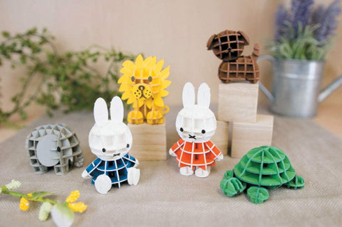 JIGZLE Lion Dick Bruna Miffy Collection, 3D Paper Puzzle DIY Kit