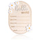 Gosknor Baby Announcement Sign, 5.91x4.13 Inch Wooden Newborn Announcement Sign Hello World Newborn