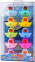 10 Pack: Counting 1, 2, 3 Count Set Numbers Rubber Ducks Colorful Bath Toys - Learn to Numeracy Early Learning