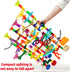 Marble Run Marble Maze Race Track with Glowing Marbles for Kids Ages 3-10, Fun Building Toys