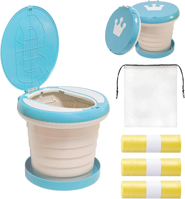 SunnySmile Travel Potty for Toddler, Portable and Foldable Toilet, Apply to Seat