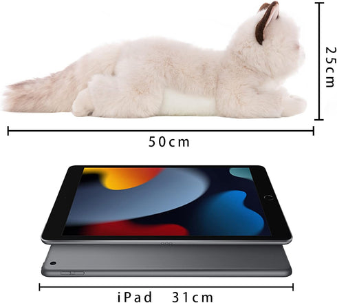 20 Inch- CU-MATE Gray Ragdoll Cat Plush Stuffed Animal Toys -Realistic Ann Baker Cat Handmade Plush Toy Present Gift