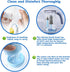 Travel Bottle Cleaner Kit - Portable Baby Bottle Brush Set with Silicone Cleaning Brush and Drying Base