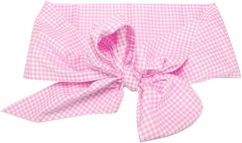 Zerodis Baby Swaddle Wrap Sash, Cotton Maternity Bowknot Newborn Infant Blanket for Photo Shot, Light Plaid