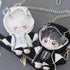 niannyyhouse 10cm Plush Doll Clothes, Black and White Color Blocked Hoodie Pants Doll Accessories