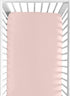Sweet Jojo Designs Fitted Baby Crib Sheets, Blush Pink, Standard Size for Girls, Infant Nursery, Toddler Room