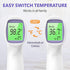 No-Touch Forehead Thermometer for Adults and Kids, Digital with Fever Alarm, 3 Backlit, 32 Memories
