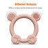 3 Pack 0-12 PandaEar Silicone Teething Toys - Baby Teething Rings, BPA Free Teether for Months, Soothing Sore Gums