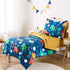Set 4 Set Wake In Cloud - Dinosaur Toddler Bedding for Boys, Cute Colorful Dinosaurs, Pieces Soft Crib Bed Including