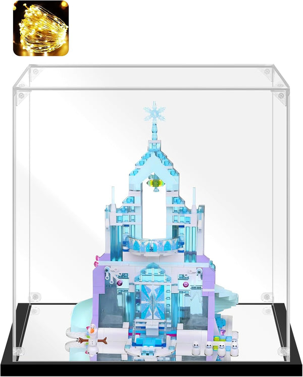 Acrylic Display Case for Collectibles, Assemble Clear Acrylic Box for Lego 43172 Castle Building Toys