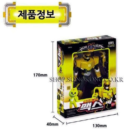 Miniforce Max Korean Robot Action Figure, Yellow 5.5" with 4 Weapons, 14 Joints Move (Single Product)