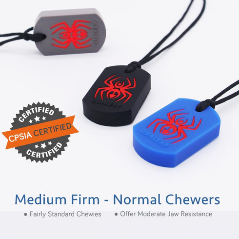Spider Sensory Chew Necklace for Kids - Chewing Necklace Teething Necklace Teether Necklace Chew Toys - Chewing, Autism